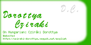 dorottya cziraki business card