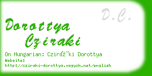 dorottya cziraki business card